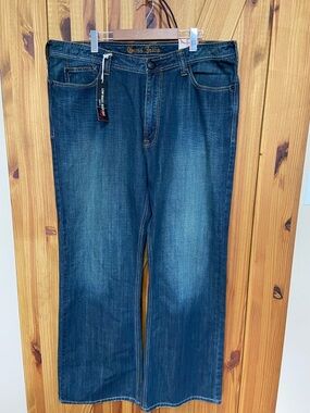 Guess Men's Straight-Leg Jeans in Dark Blue Wash size 40 NWT